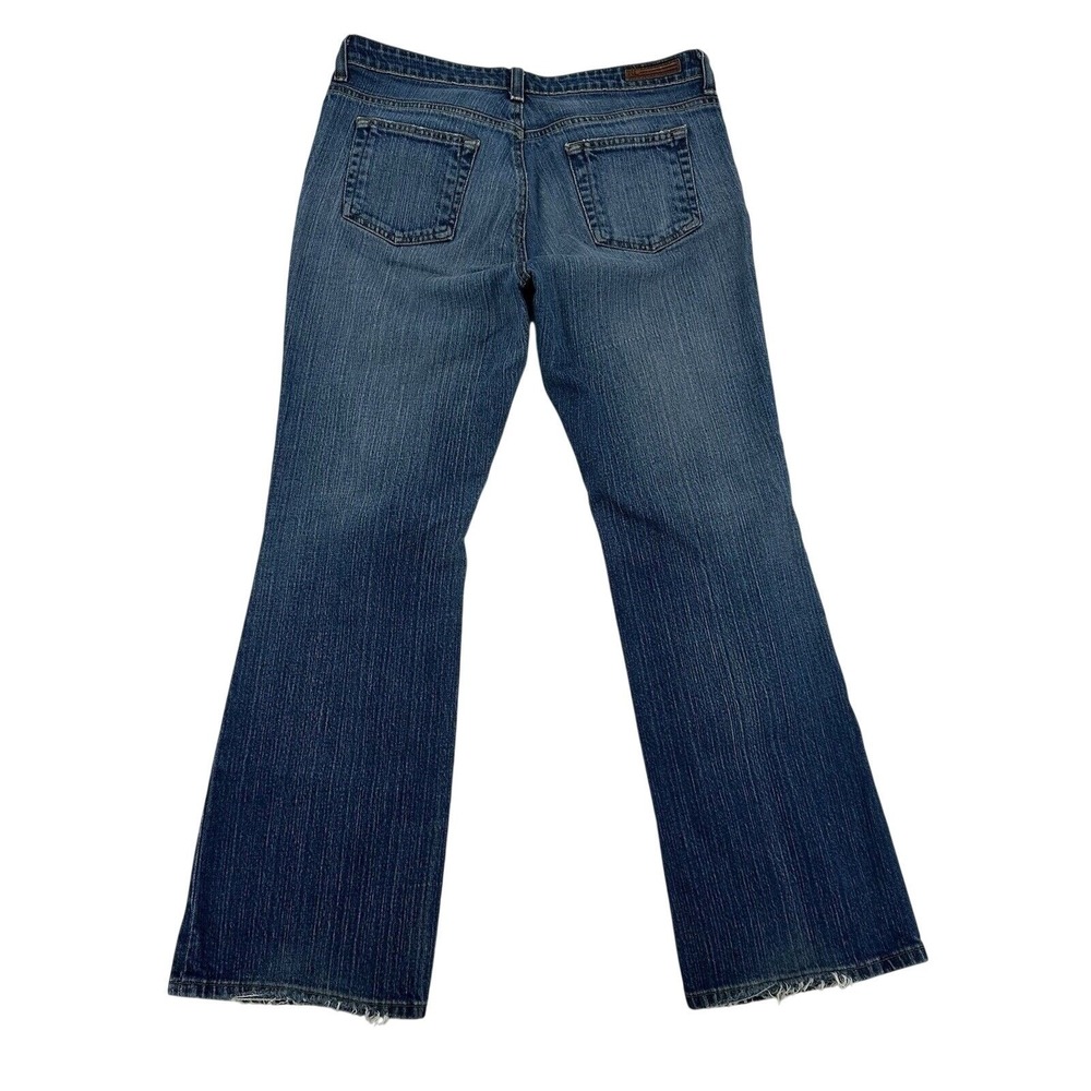 Polo Jeans Co Ralph Lauren Stretch Kelly Bootcut Distressed Denim Jeans 12x32